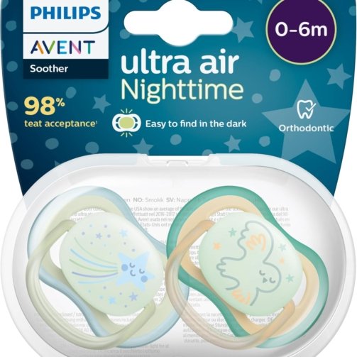 Philips avent pacifier nighttime – 0-6m